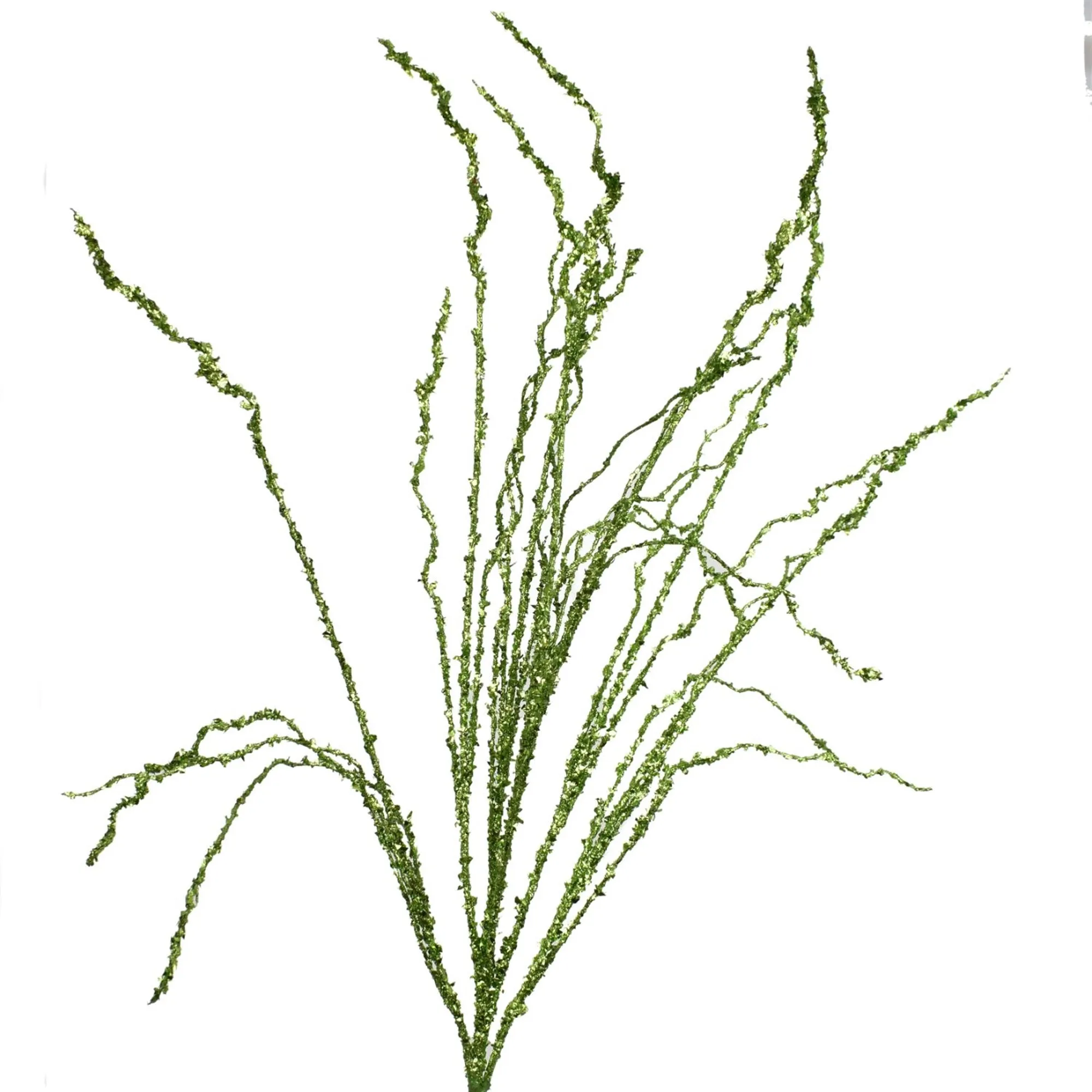 35" Sequin Twig Spray in Green | QD