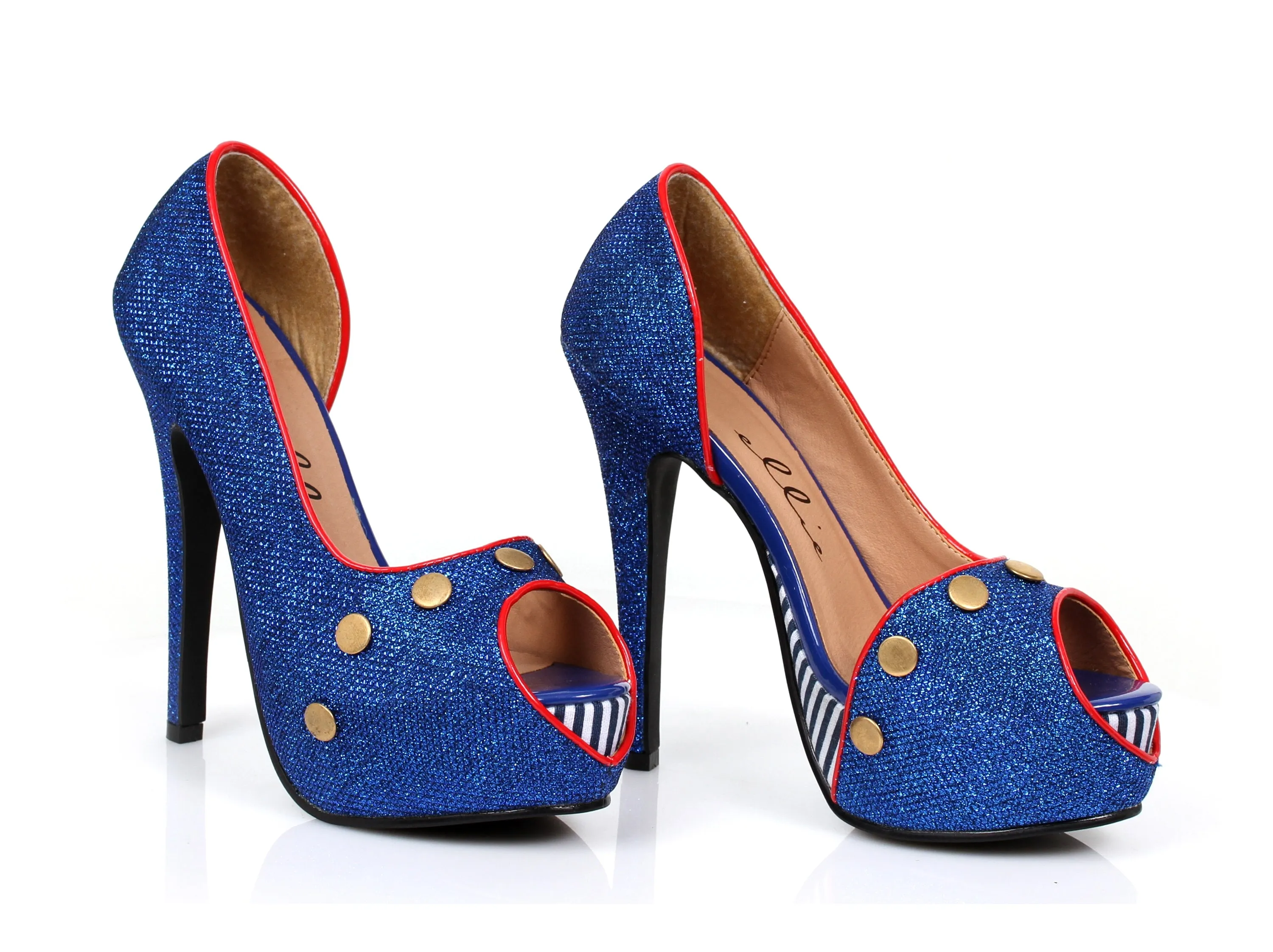 5" Heel Open Toe Pump (ES519-Harbor)