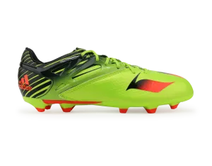 adidas Kids Messi 15.1 FG/AG Semi Solar Slime/Infrared/Black
