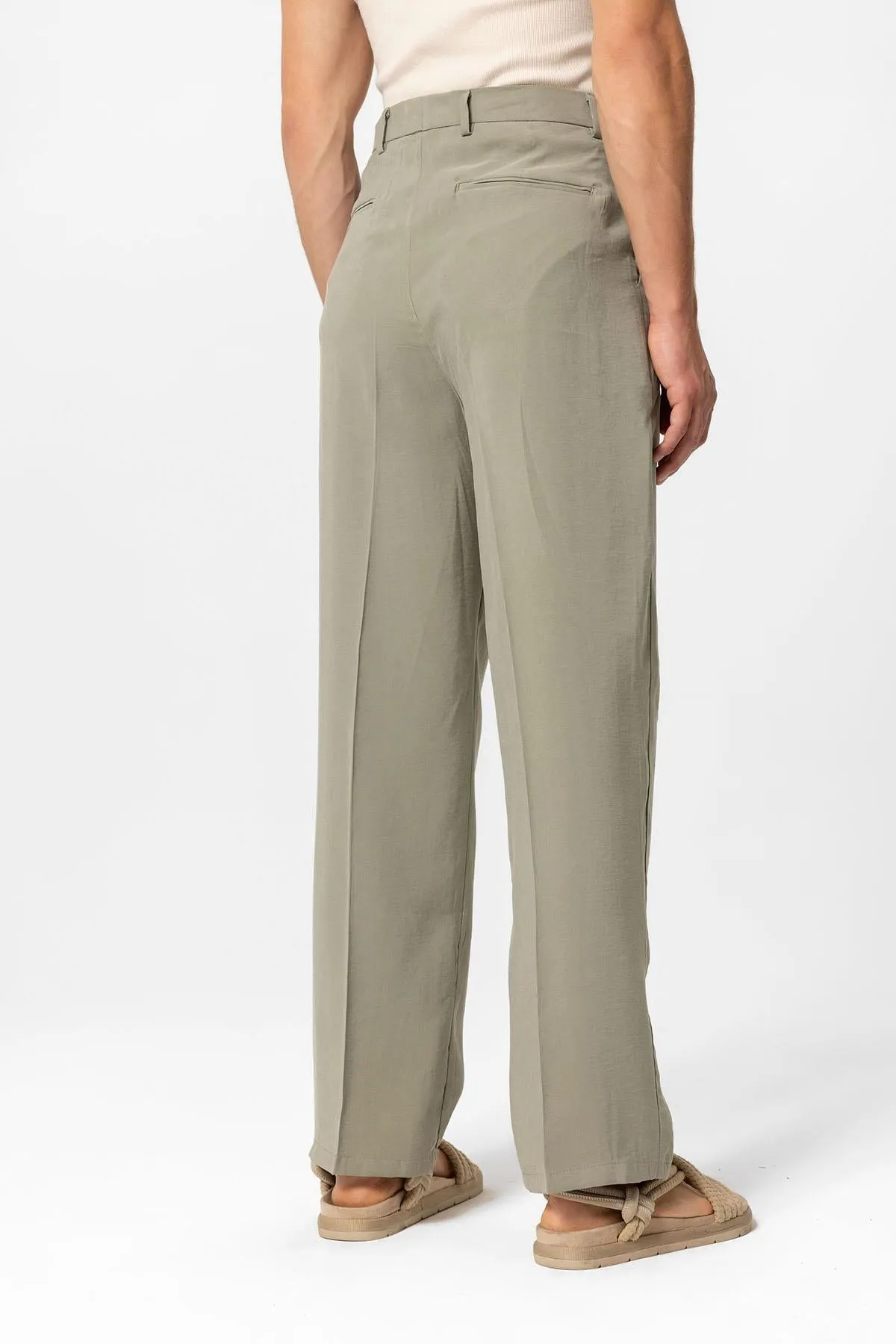 ANT High Waist Pleated Baggy Men's Pants - Fano