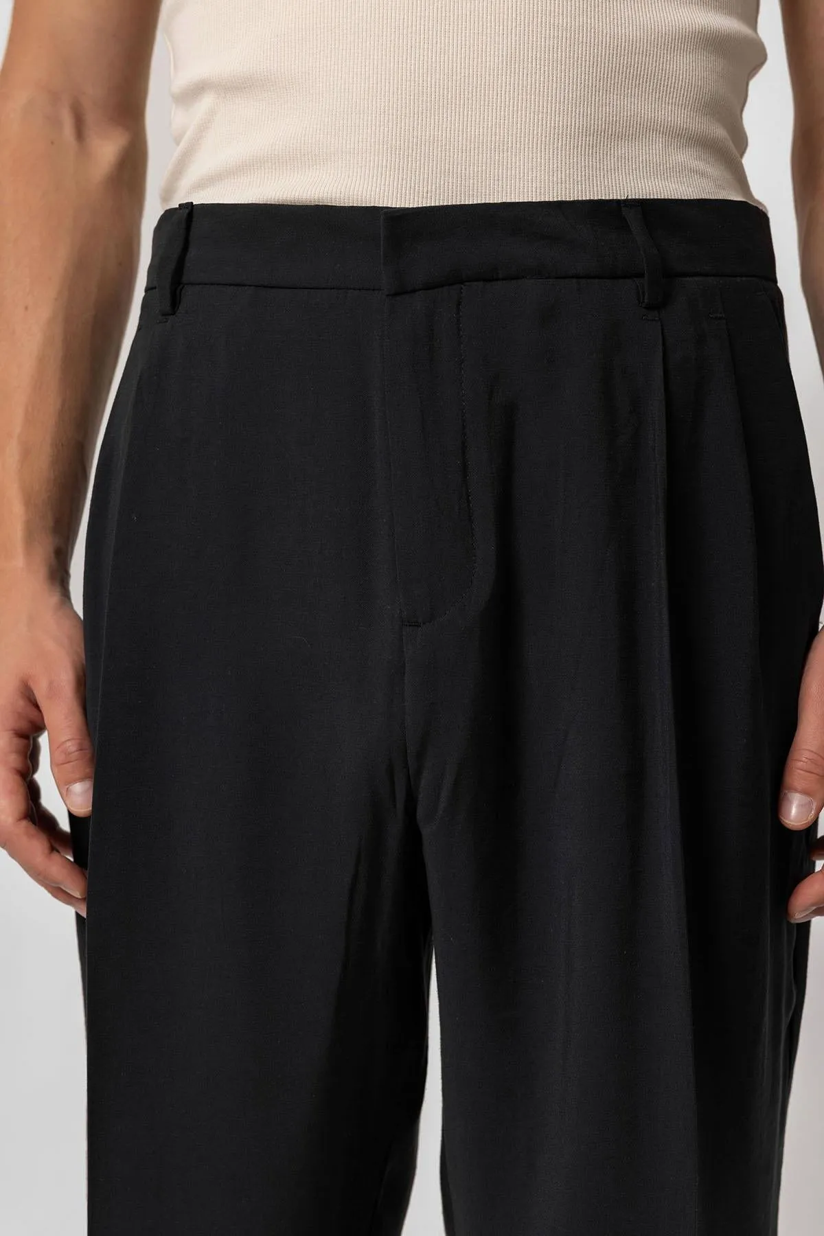 ANT High Waist Pleated Baggy Men's Pants - Ravenna