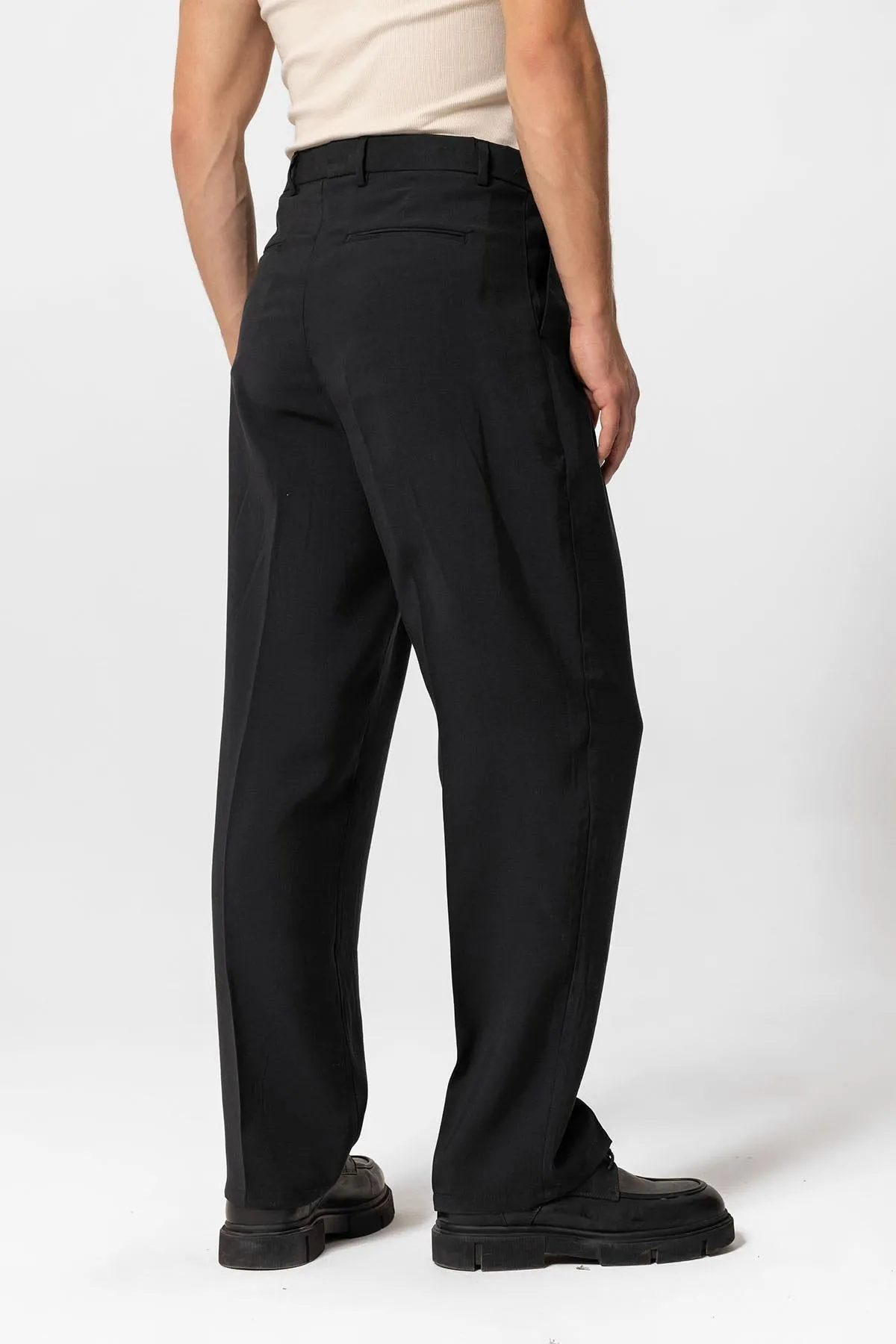 ANT High Waist Pleated Baggy Men's Pants - Ravenna