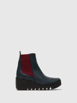 Chelsea Ankle Boots BAGU233FLY NAVY (WINE ELASTIC)