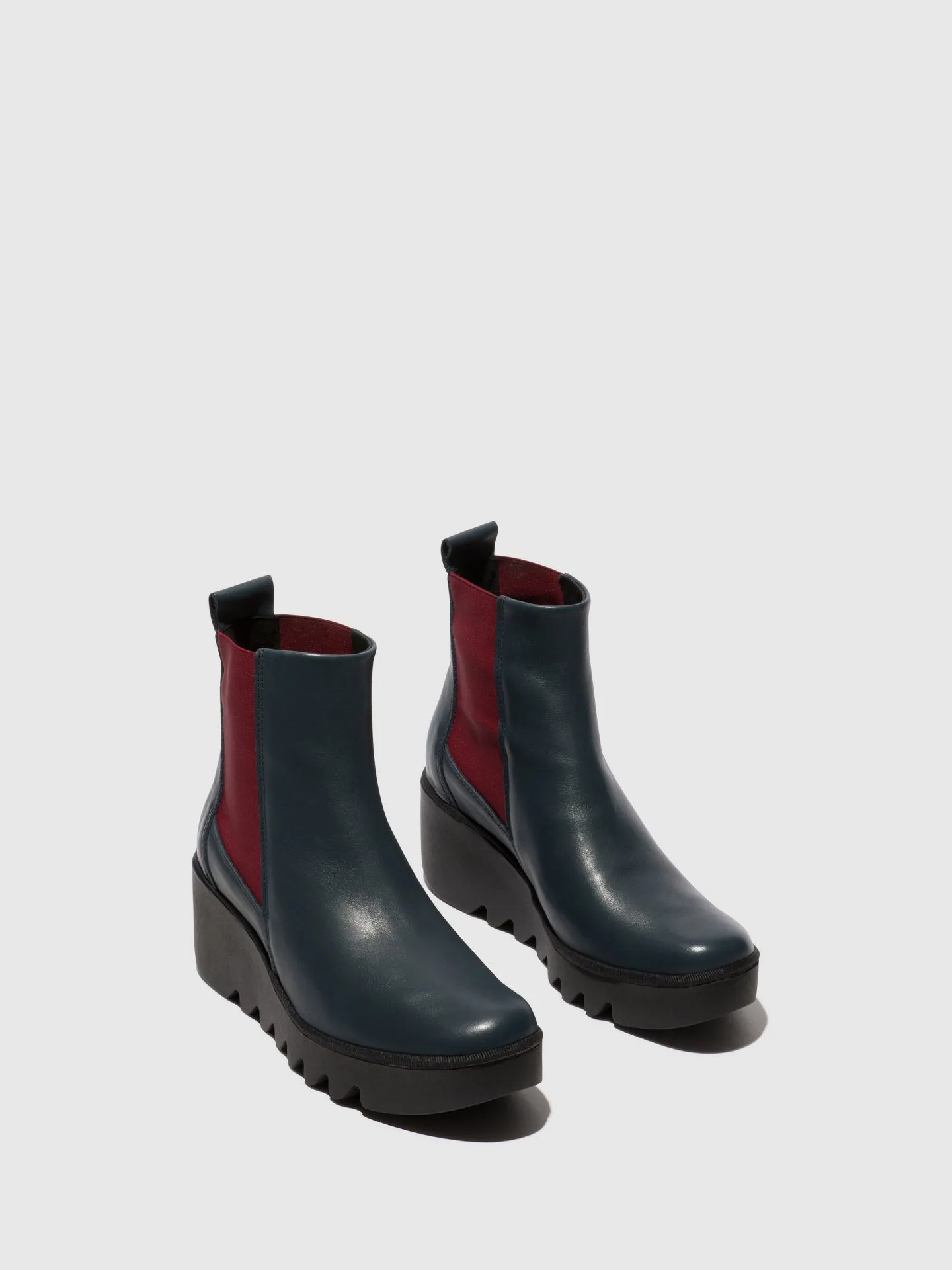Chelsea Ankle Boots BAGU233FLY NAVY (WINE ELASTIC)