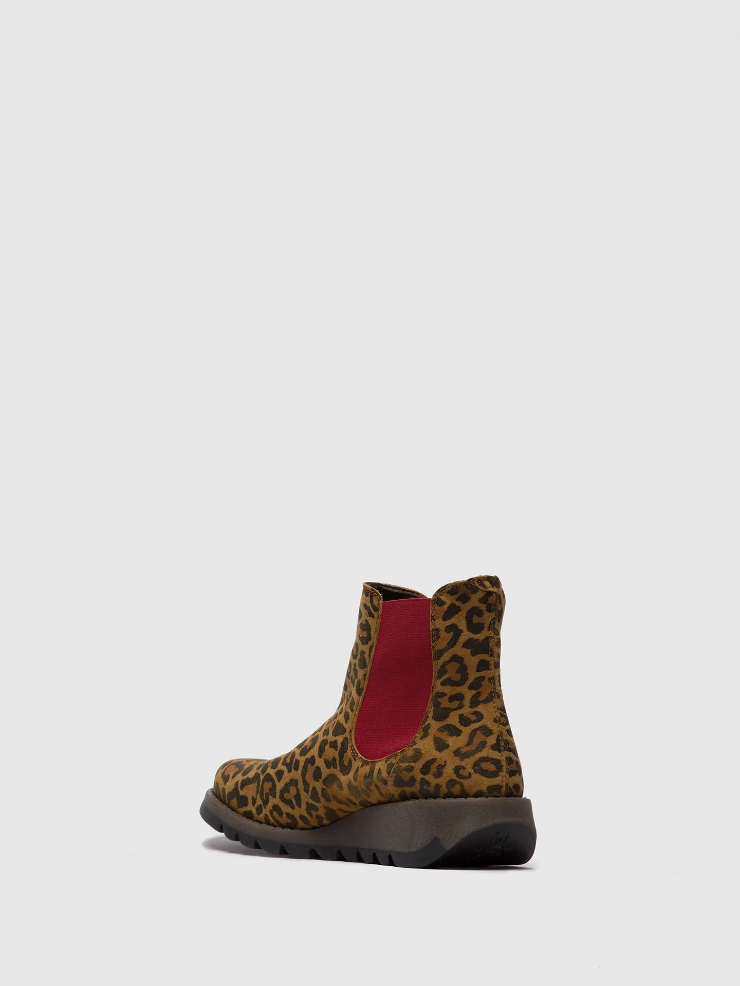 Chelsea Ankle Boots SALV CHEETAH TAN (RED ELASTIC)