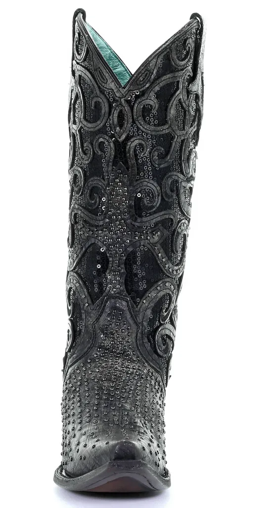 Corral Women's Black Studded Western Fashion Boots C3446