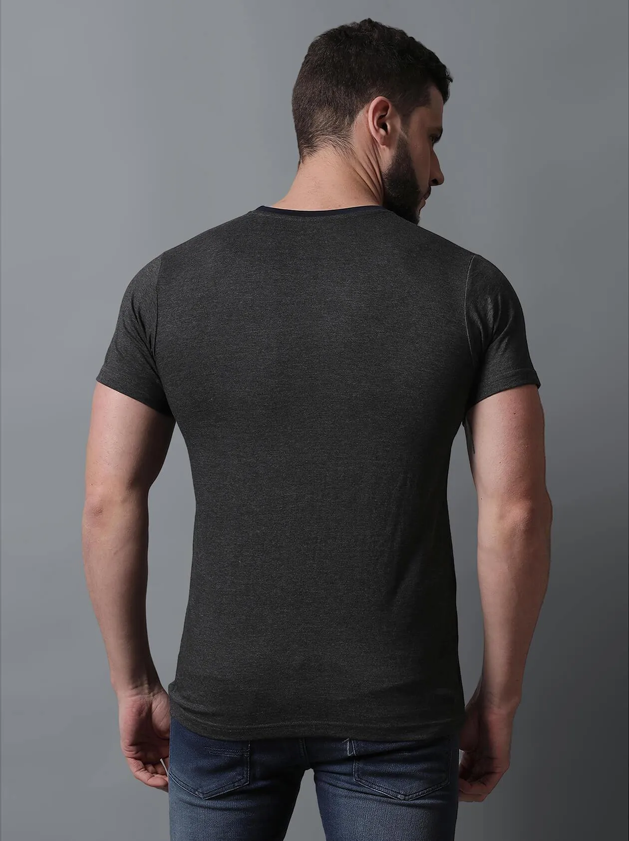 Dark Grey Mens T-Shirt (MAQUIRE 1005)