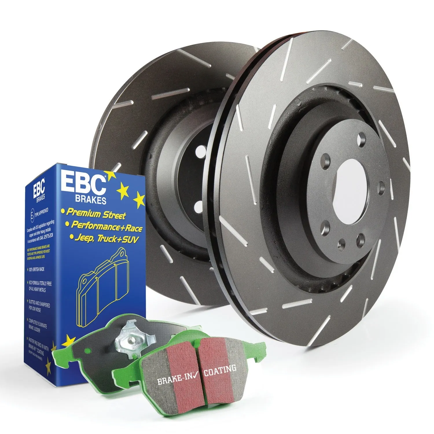 EBC Brakes S2KR2425 S2 Kits Greenstuff 6000 and USR Rotors