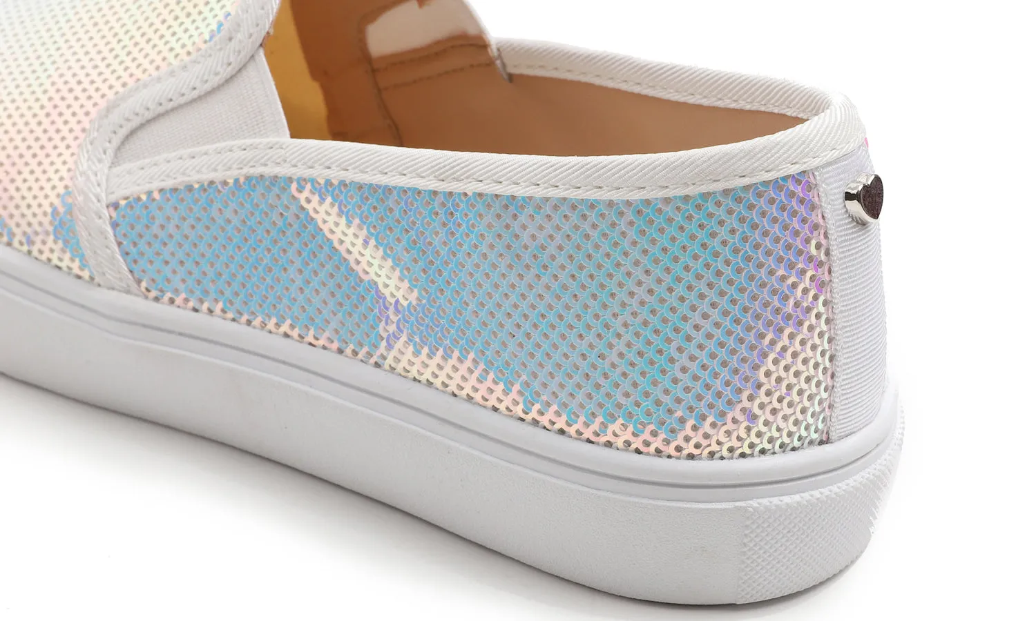 Feversole Women's Fashion Sparkle Sequin Embellished Sneaker Party Holiday Casual Shoes