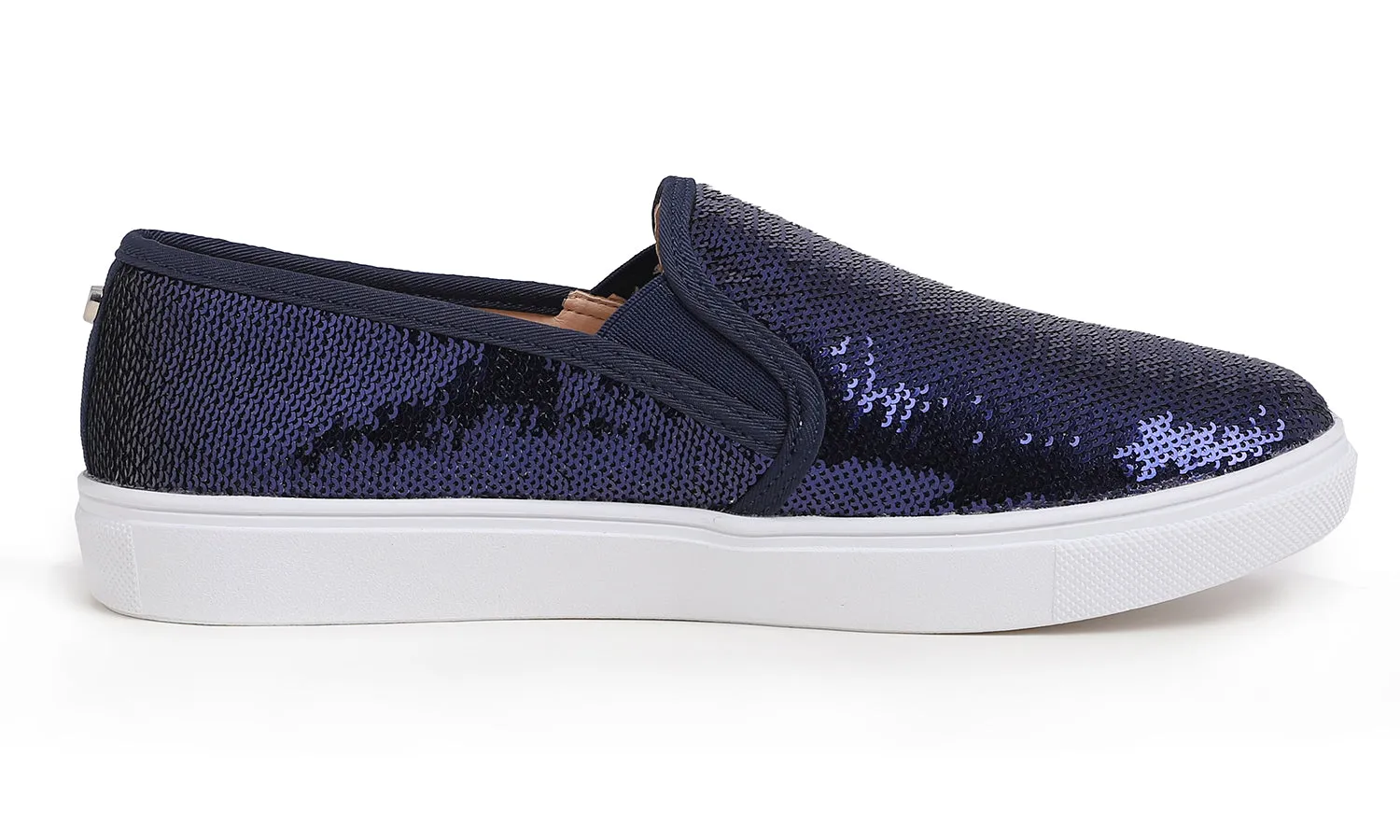 Feversole Women's Fashion Sparkle Sequin Embellished Sneaker Party Holiday Casual Shoes