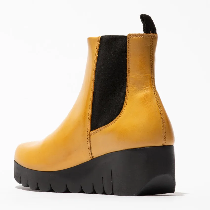 Fly London Women's VAZE177FLY Chelsea Ankle Boots Mustard Yellow