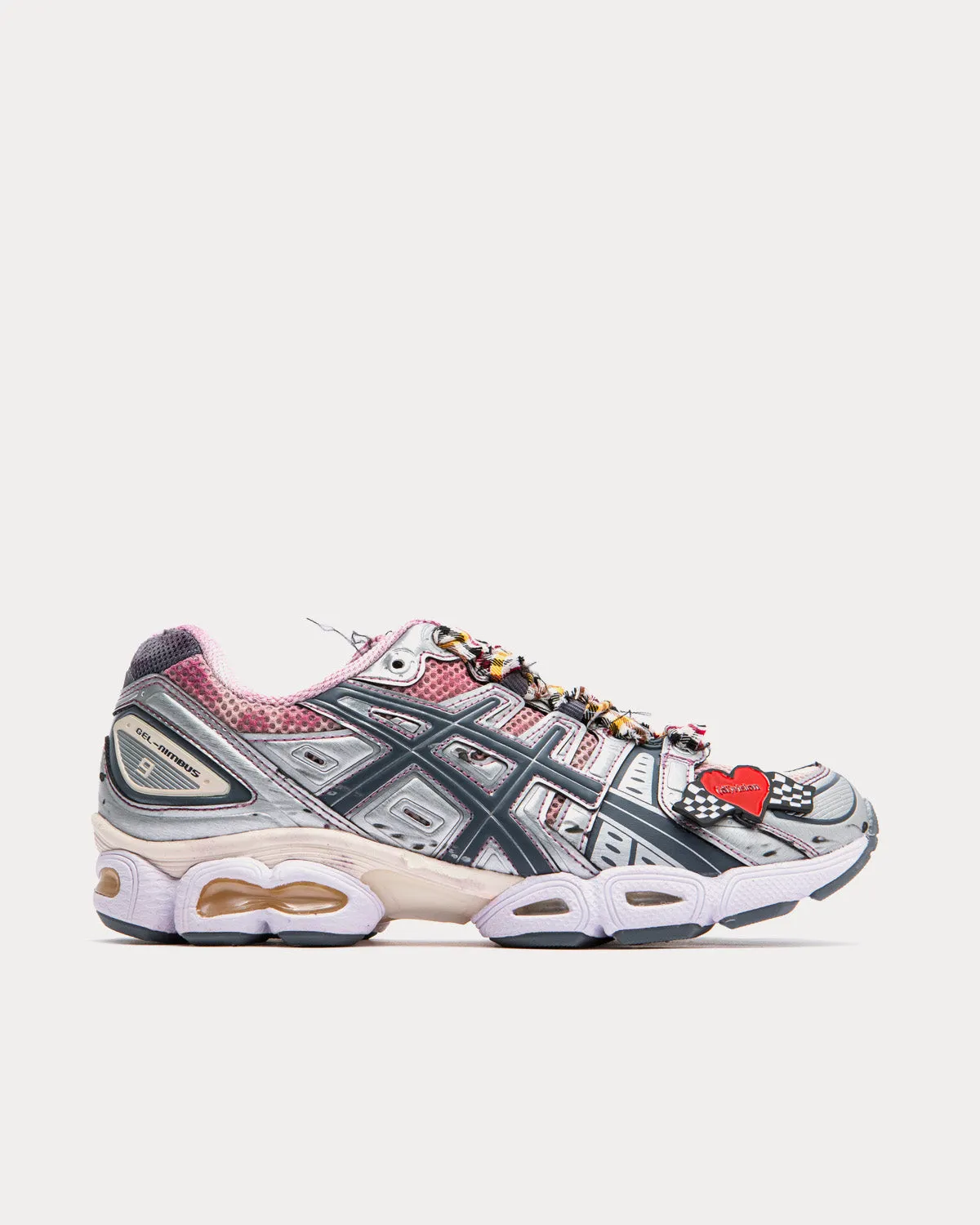 GEL-Nimbus 9 Black / Yellow / Wine / Silver Low Top Sneakers