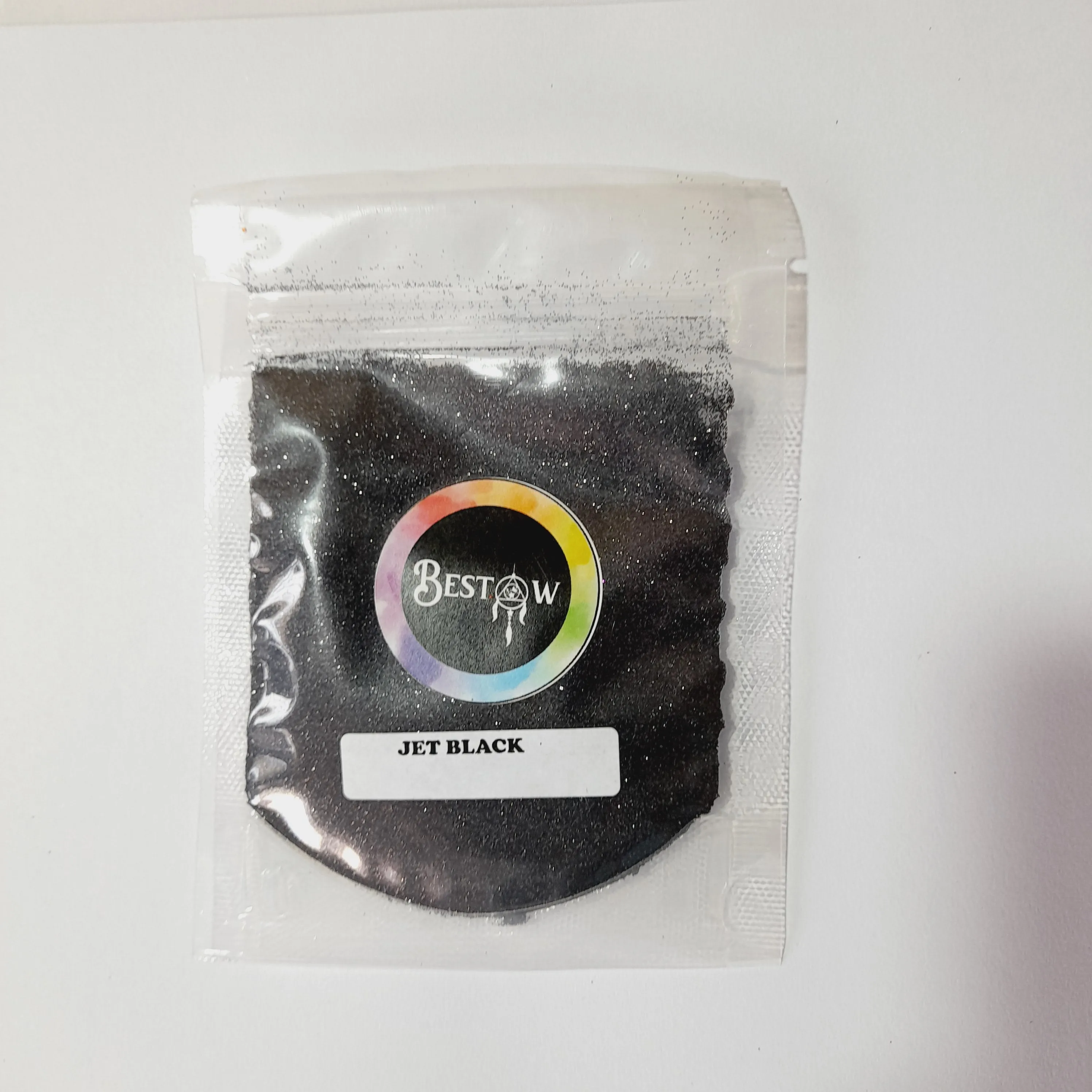 Jet Black Pearl Shimmer Glitter - 20gms