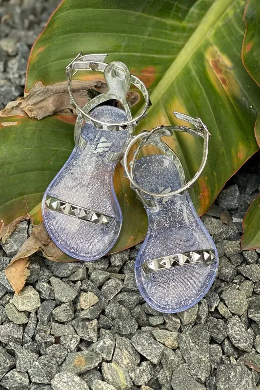 Kid's Aria Silver Sandals