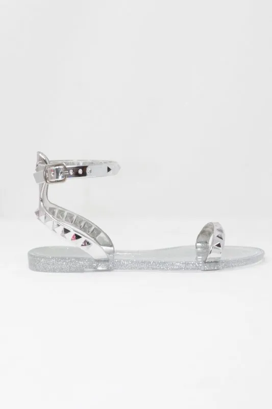 Kid's Aria Silver Sandals