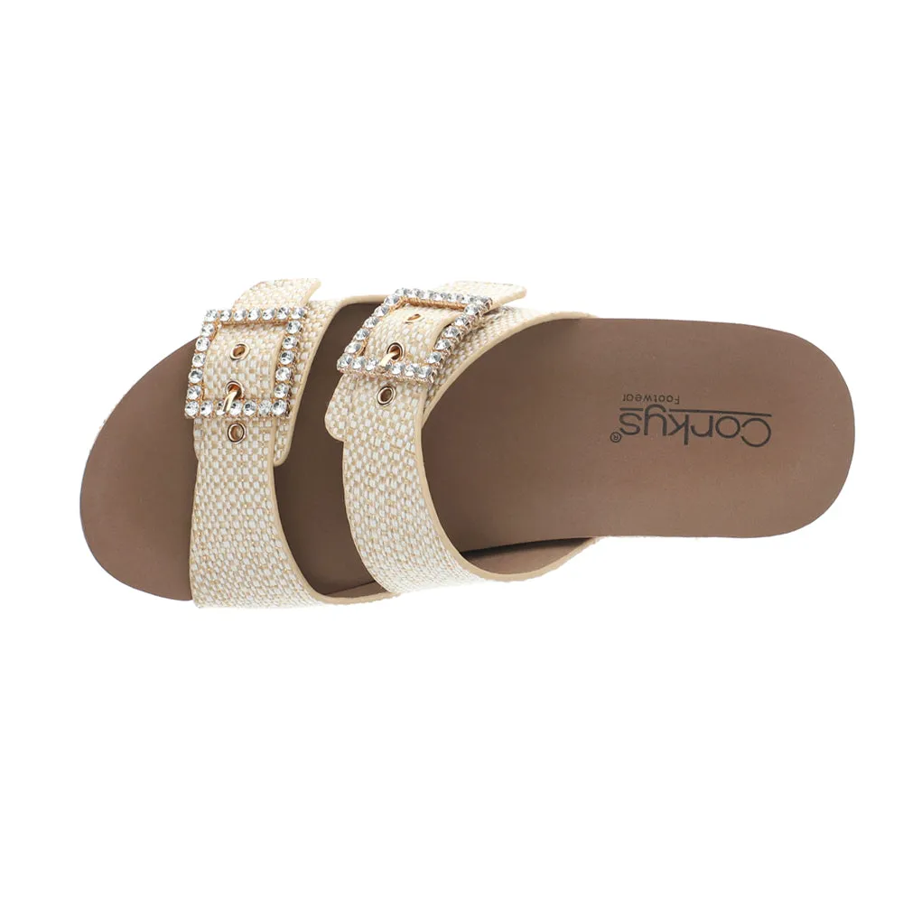Main Squeeze Studded Wedge Sandals