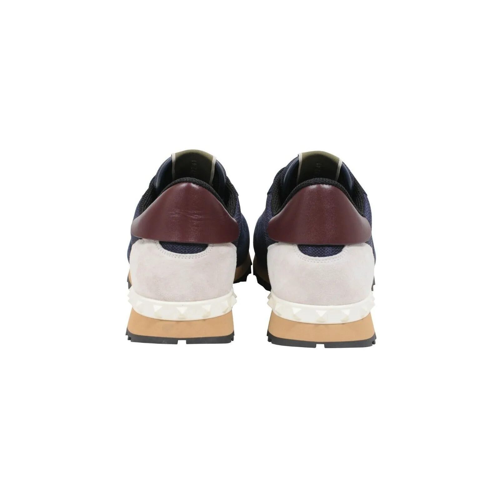 Navy Suede Mesh Rock Runner Sneakers