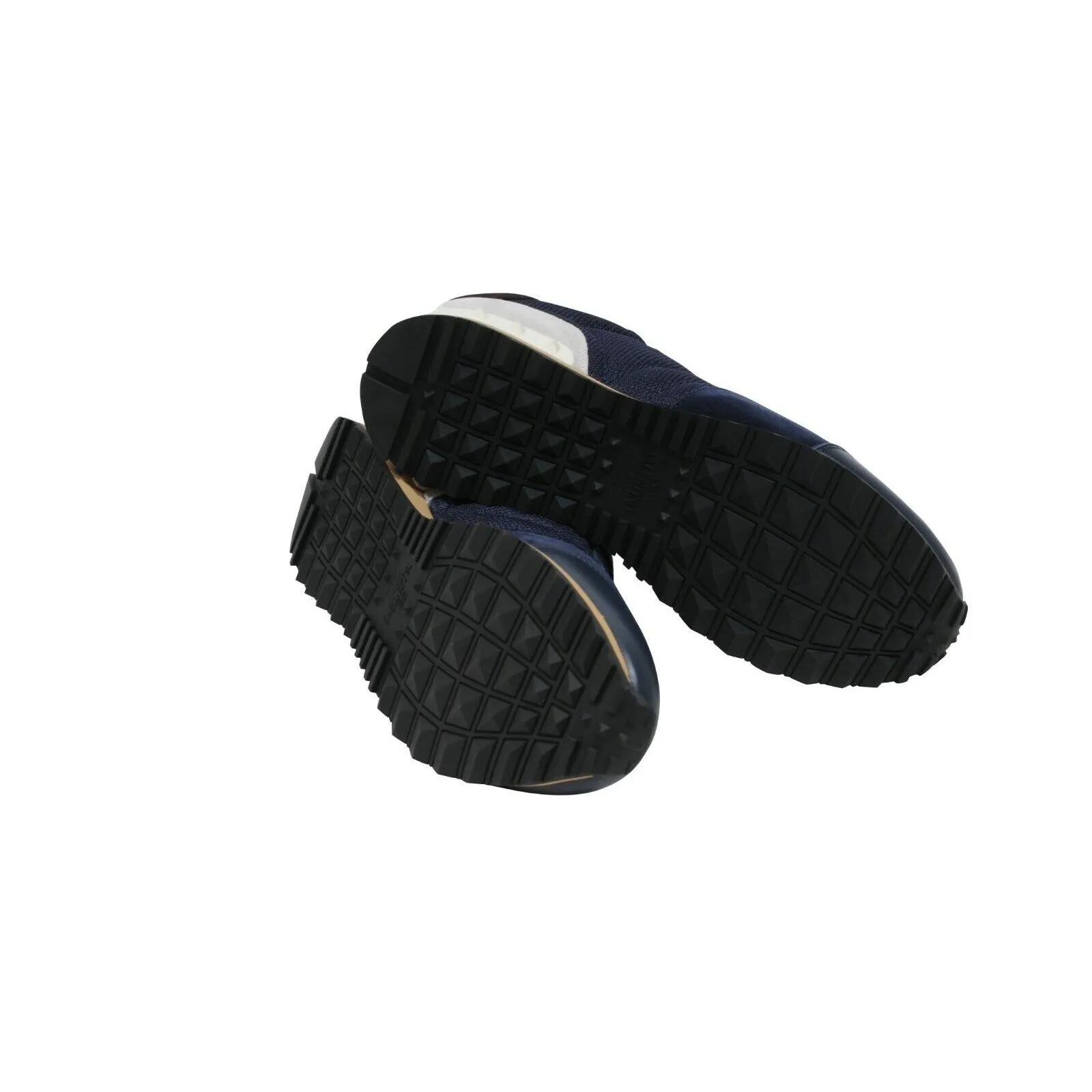 Navy Suede Mesh Rock Runner Sneakers