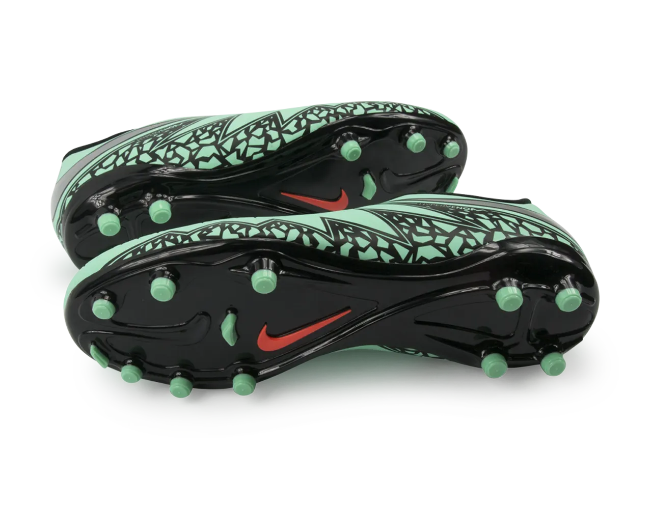 Nike Kids Hypervenom Phelon II FG Green Glow/Metallic Silver/Hyper Orange