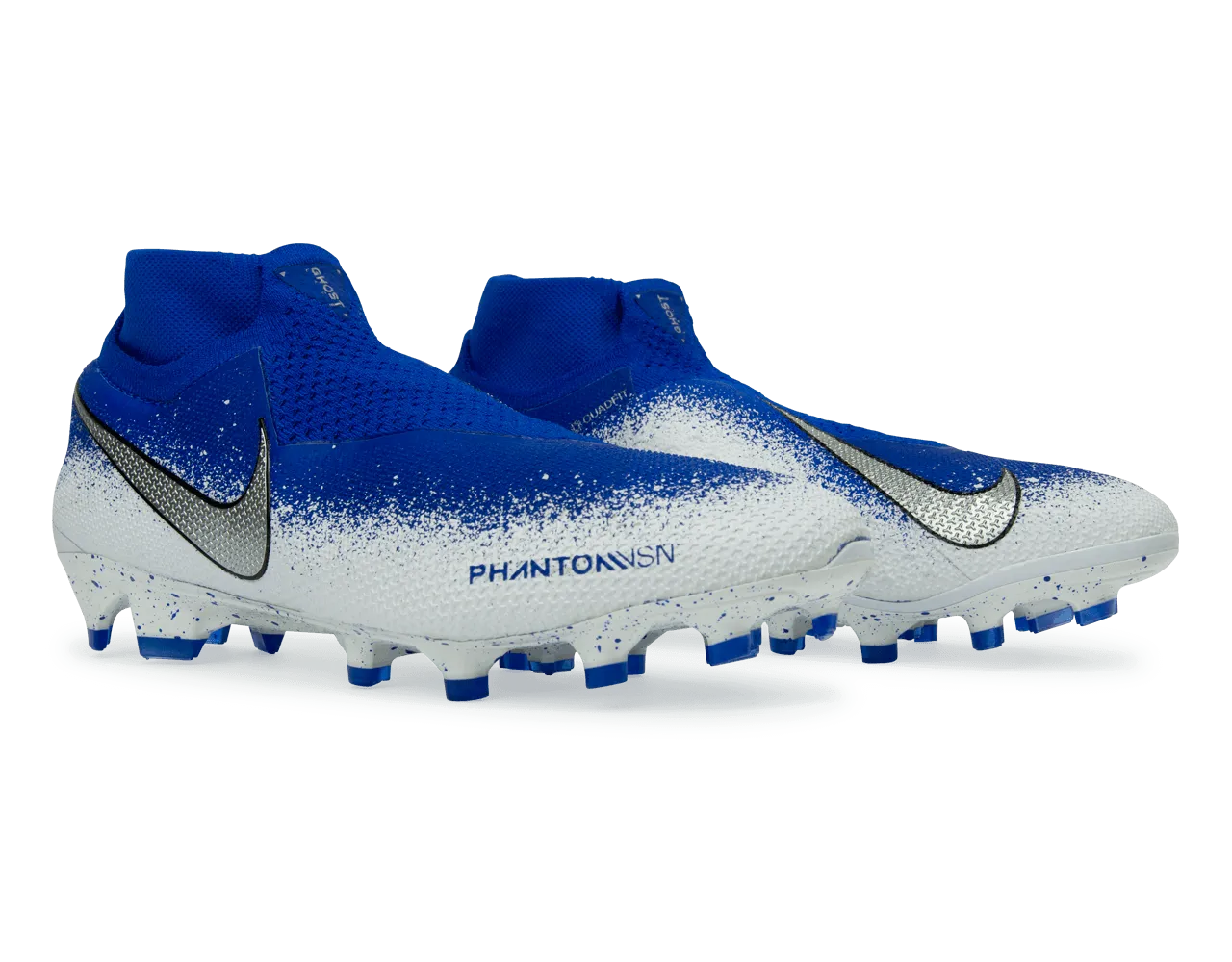 Nike Men's Phantom VSN Elite DF FG Racer Blue/Chrome/White