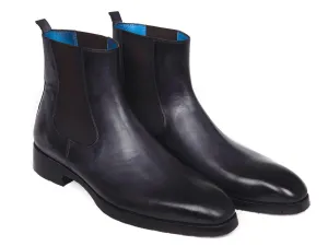 Paul Parkman Black & Gray Chelsea Boots