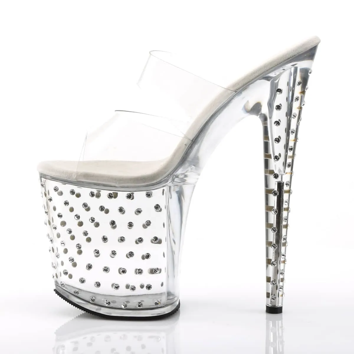 STARDUST-802 Clear Slide High Heel