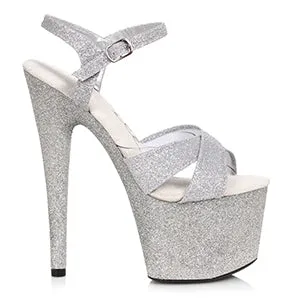Vicky-709 Strappy Glitter Platform Sandals